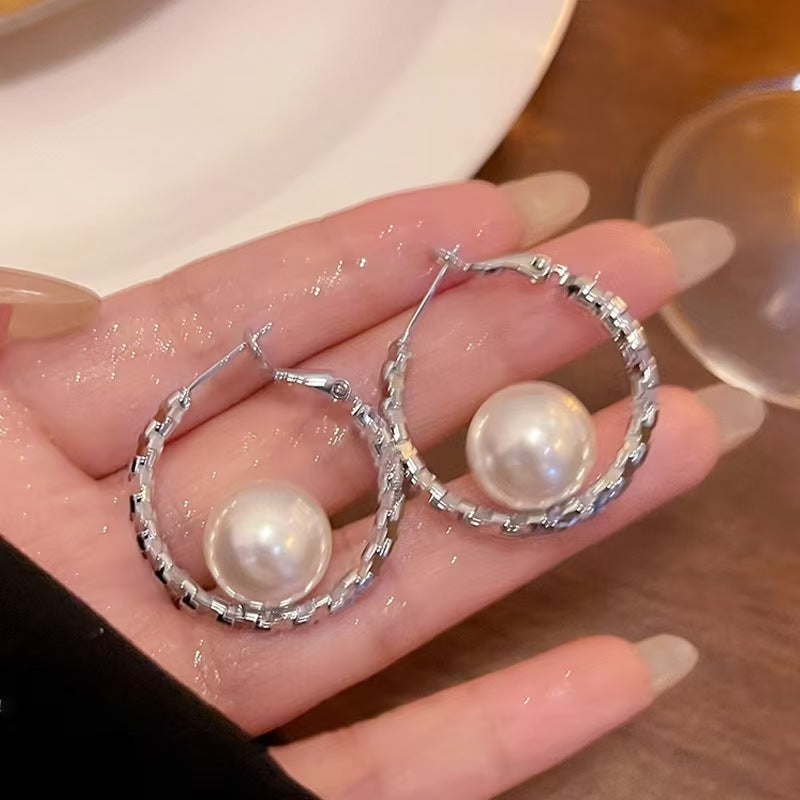 Geometry Round Fashion Minimalism Temperamental Minority Advanced Sense Earrings