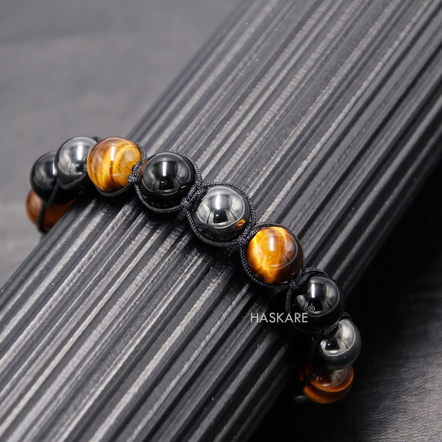 Stone Tiger Eye Haematite Three Colors Bracelets