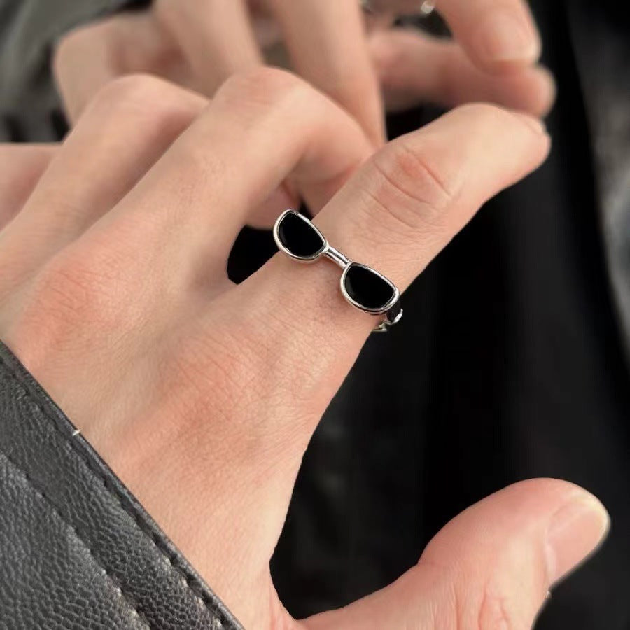 Hot Couple Eye Sun Glasses Female Design Fashion Open Ring