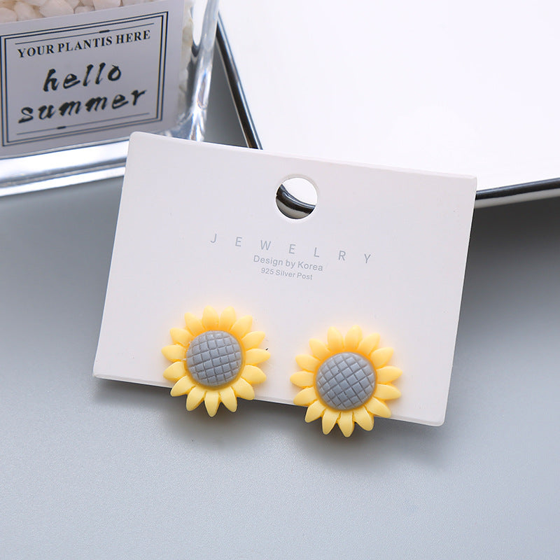 Children's Cute Vegetable Flower Korean Resin Ear Clip