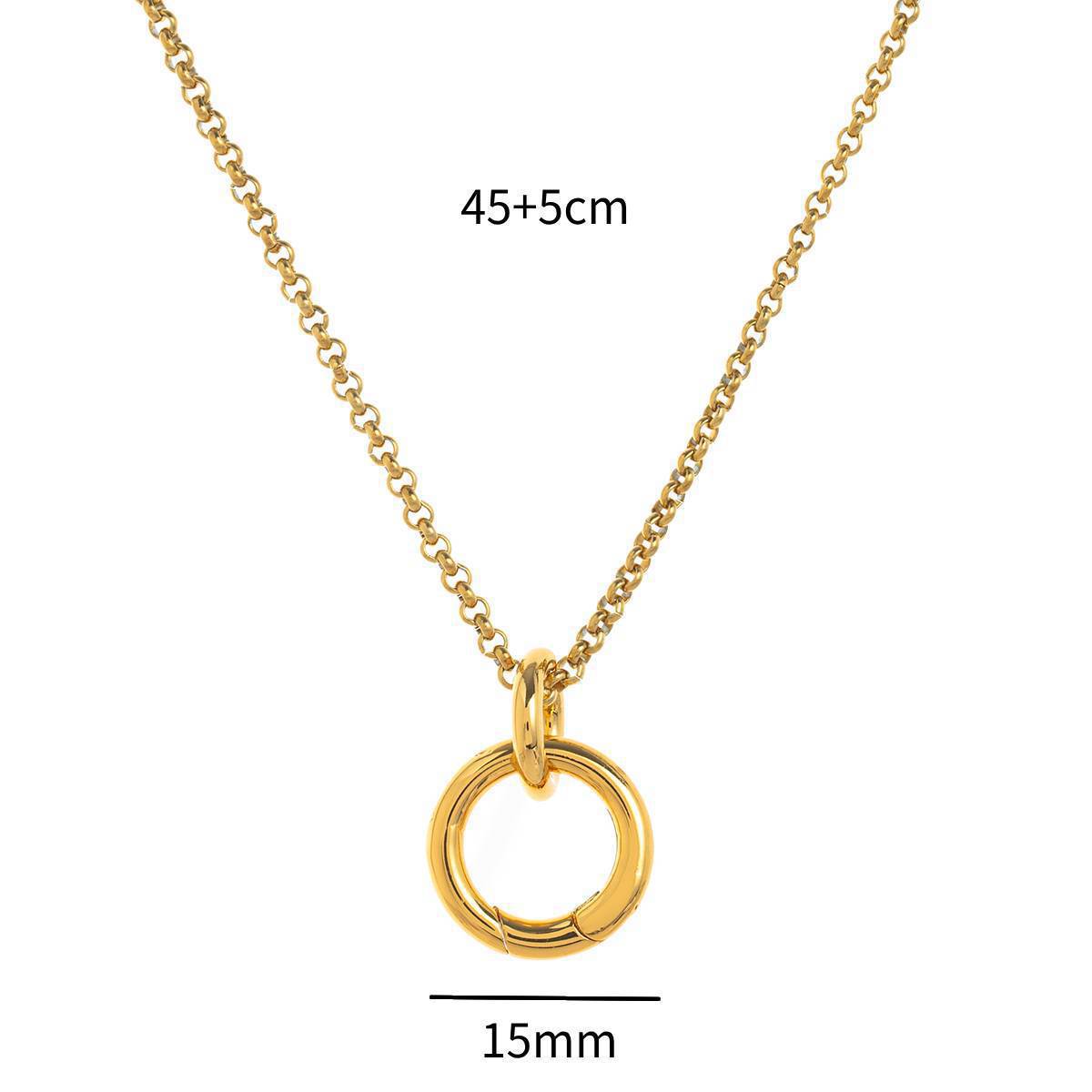 Color Plated Dopamine Copper Cat Fashion Necklace