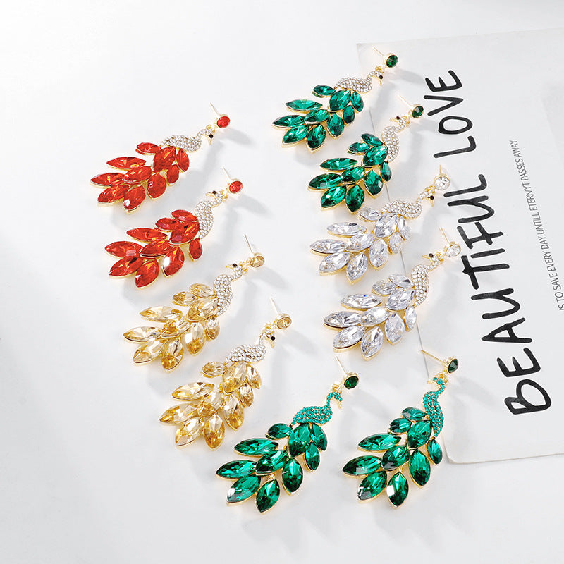 Fashion Vintage Indian Exotic Peacock Delicate Earrings