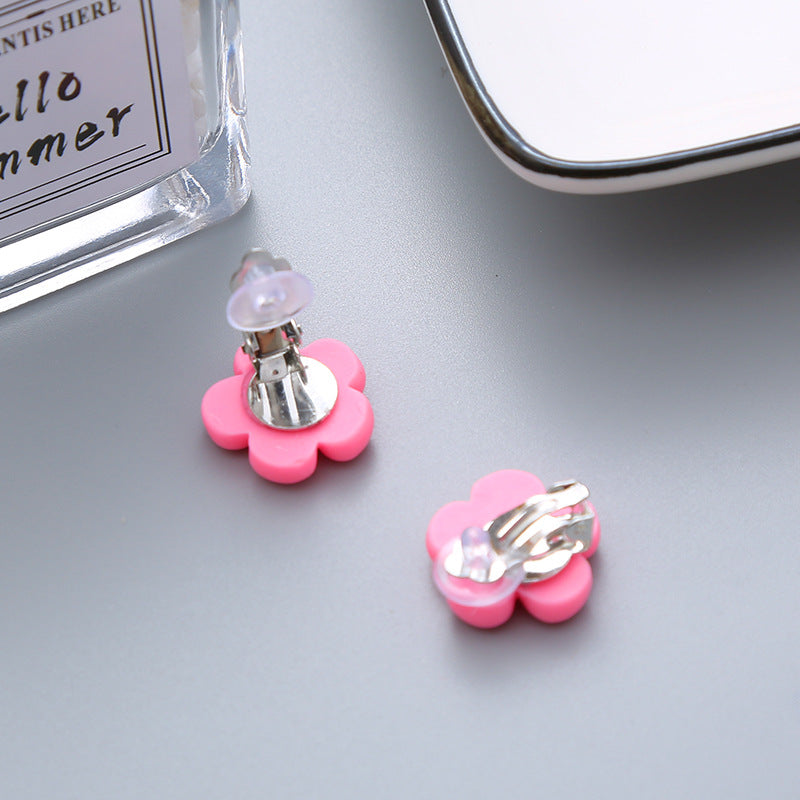 Children's Cute Vegetable Flower Korean Resin Ear Clip