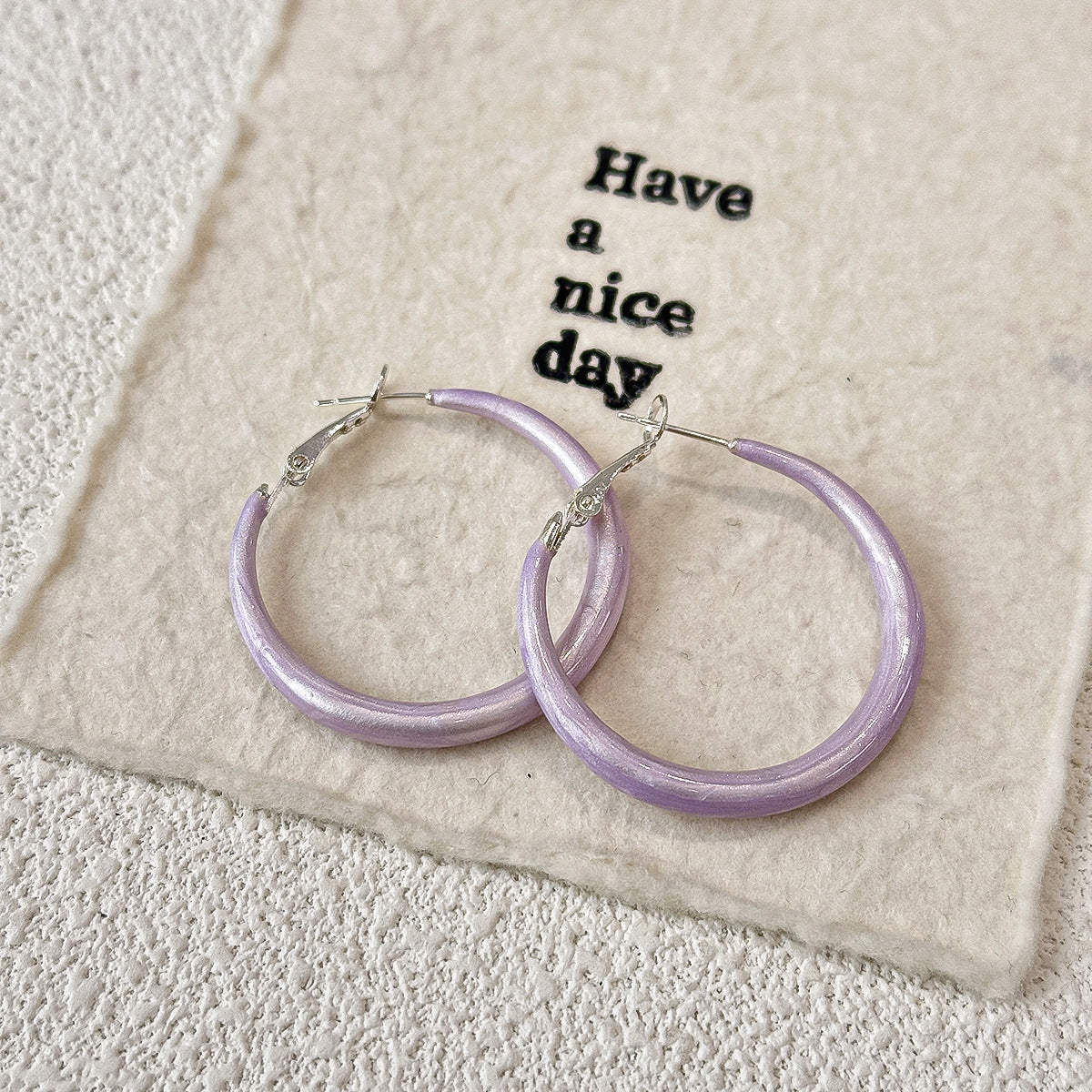 Atmosphere Exaggerated Fashion Commuter Style Simple Stud Earrings