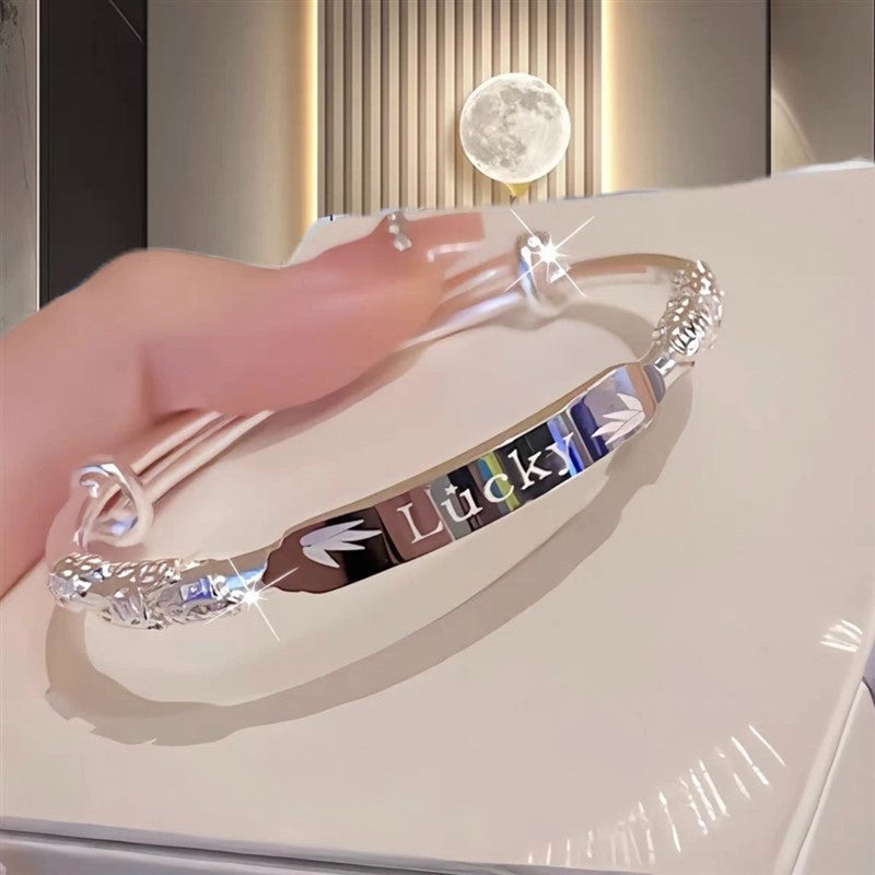 Flowers Like Brocade Lucky Female Affordable Luxury Fashion Solid Valentine's Bracelets