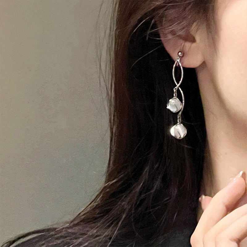 Long Opal High-grade Show Temperamental Personality Fashion Generous Female Earrings