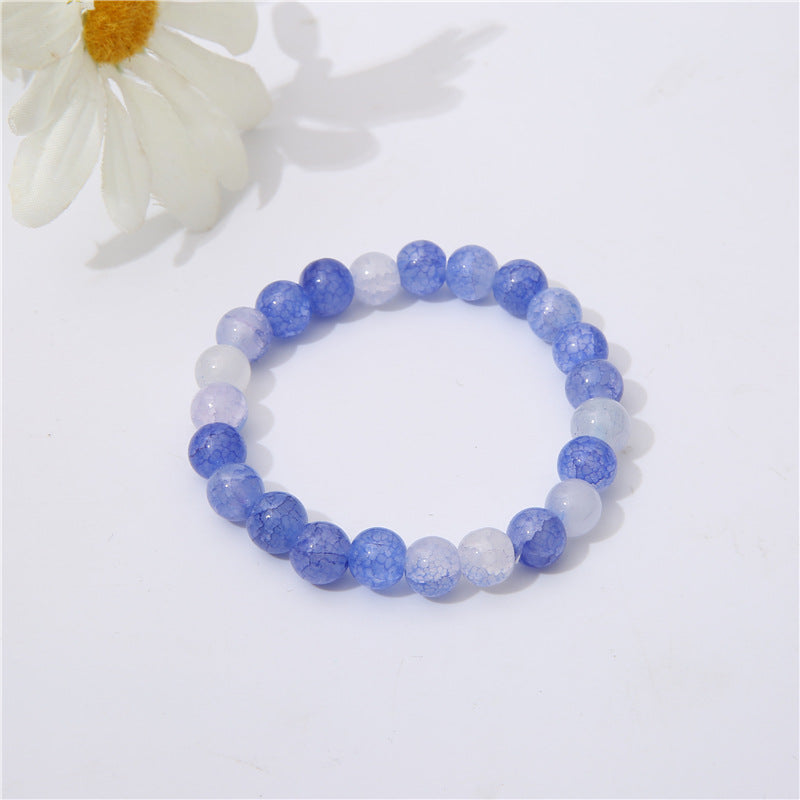 Broken Glass Beaded Female Finger Soft Beads Bracelets