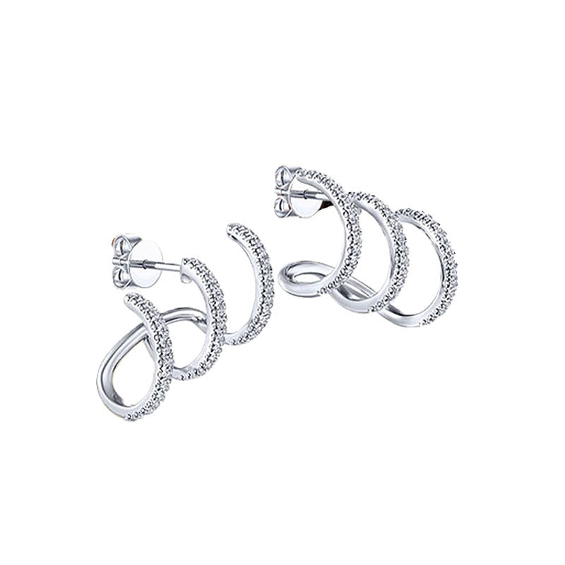 Shi Arc Line High-grade Light Luxury Refined Personalized Earrings