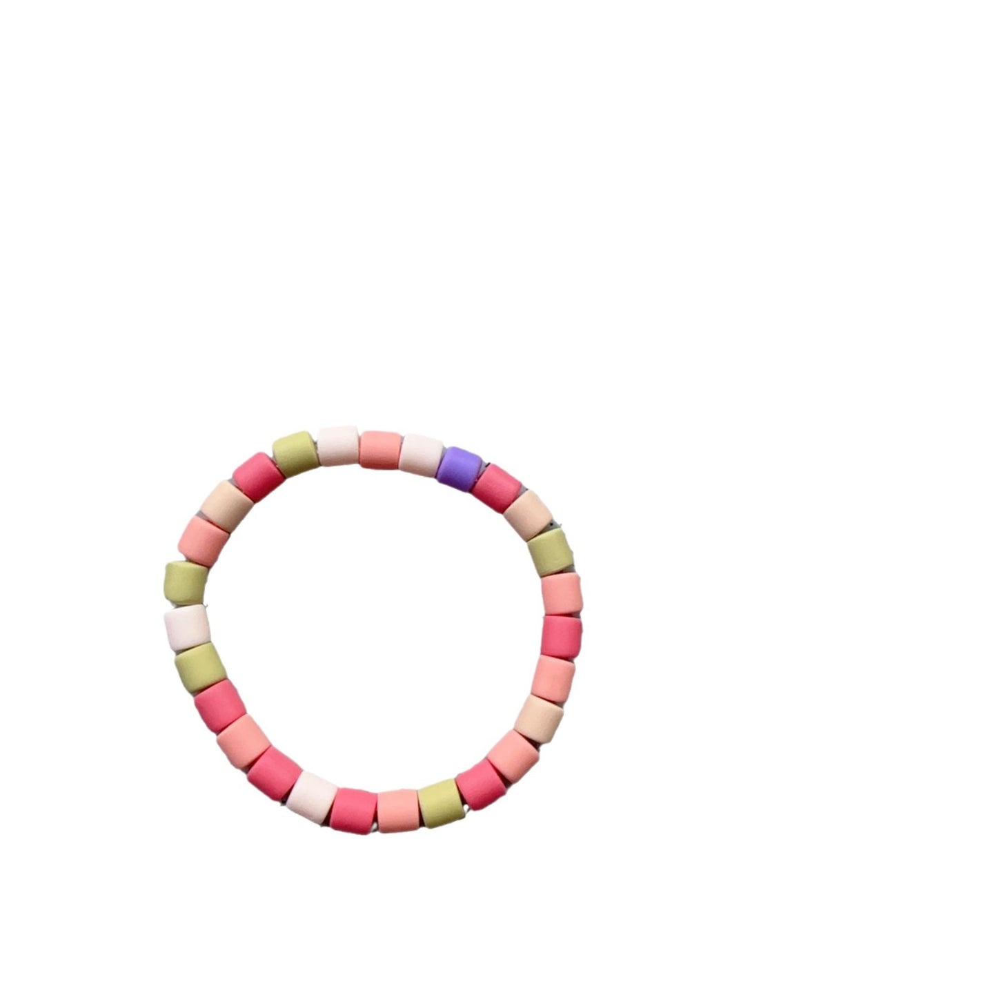 Niche Color Polymer Clay Beaded Female Bracelets