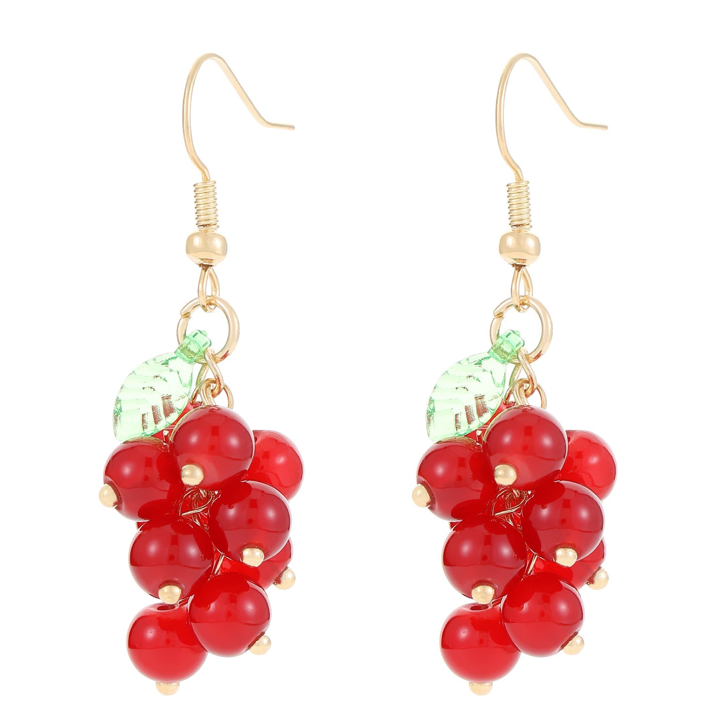 Fresh Grape Long Tassel Mori Eardrops Female Sweet Purple Earrings