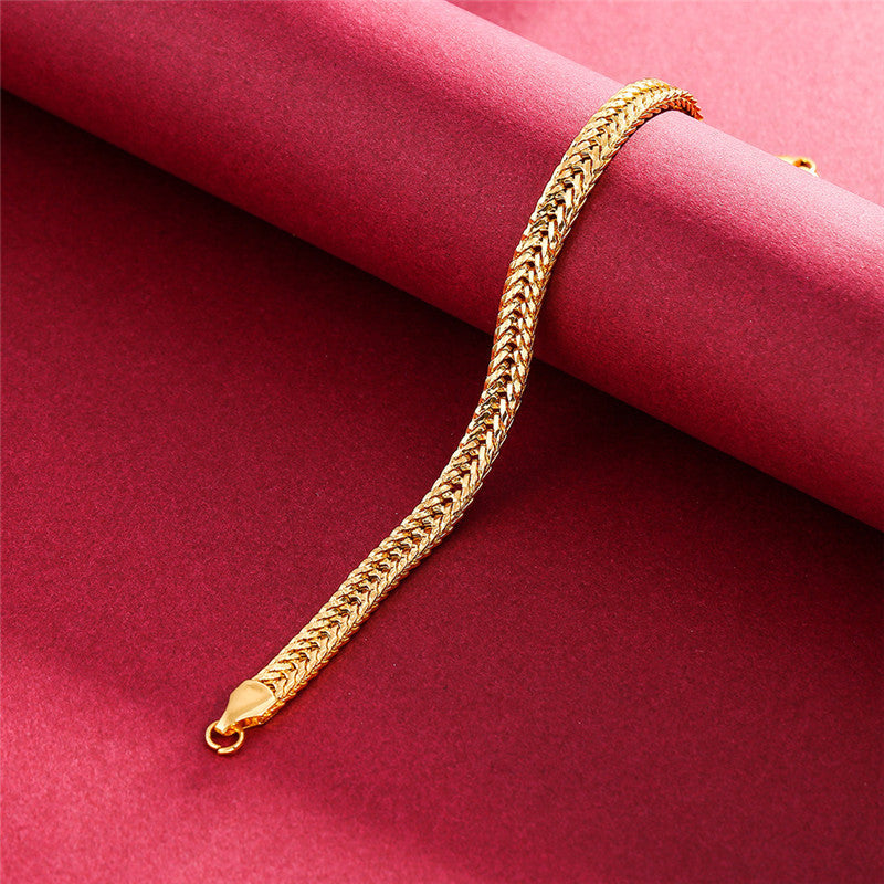 Men's New Ornament Exquisite Gold-plated Side Bracelets