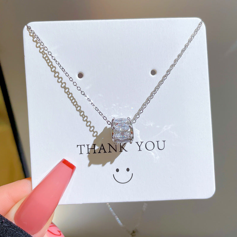 Full Diamond Light Luxury Small Waist Necklaces