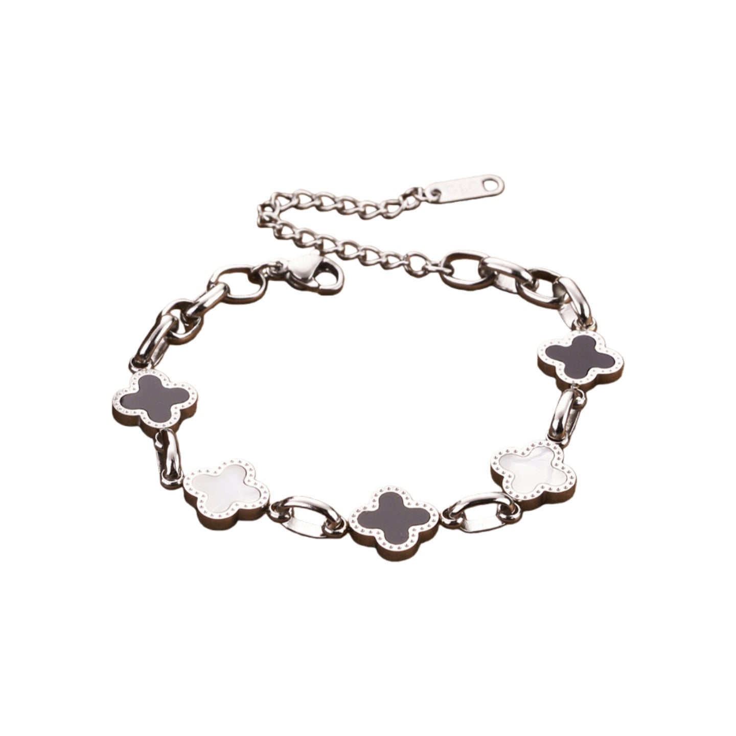 Clover Double-sided Korean Style Couple Simple Design Sense Bracelets