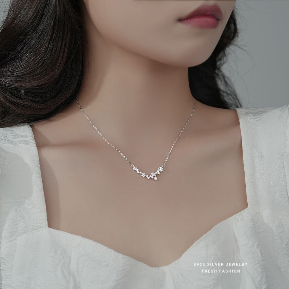 Star Diamond Niche Zircon Super Fairy Light Luxury Temperament Necklaces