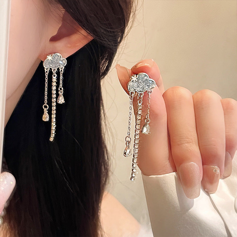 Boucles d'oreilles de luxe pour femmes, Design exquis, Super Flash, longues et élégantes