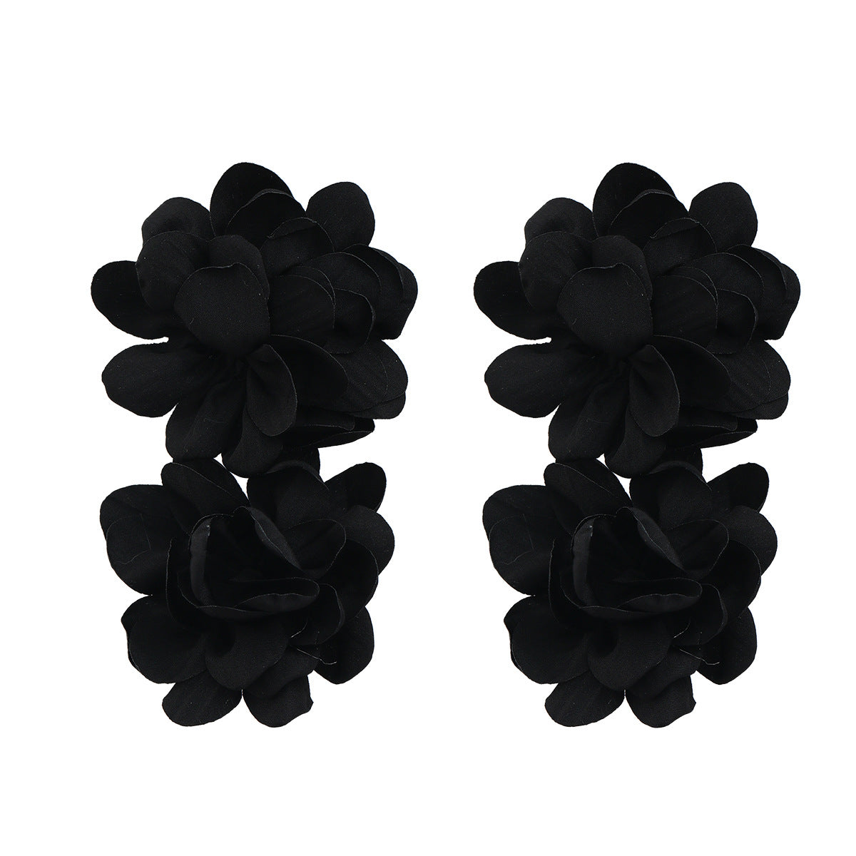 Cloth Flower Female Bohemian Style Elegant Earrings