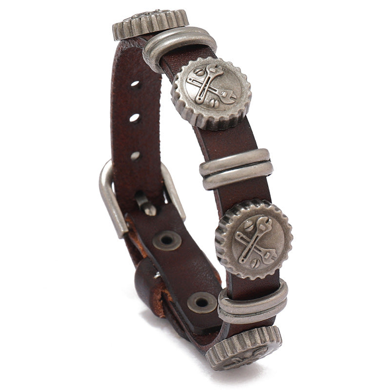 Clothing Accessories Personalized Retro Cattle Leather Bracelets