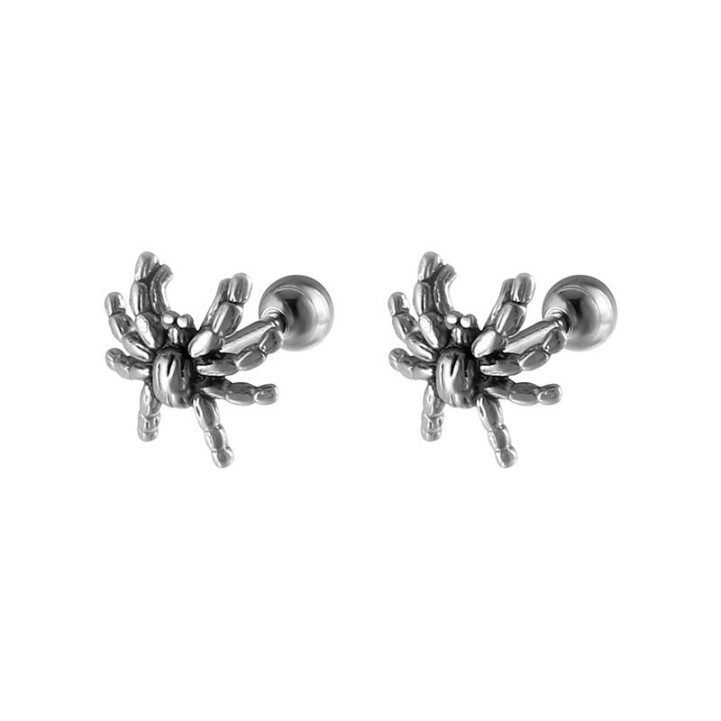 Women's & Men's Steel Casting Niche Dark Spider Personality Trendy Rings