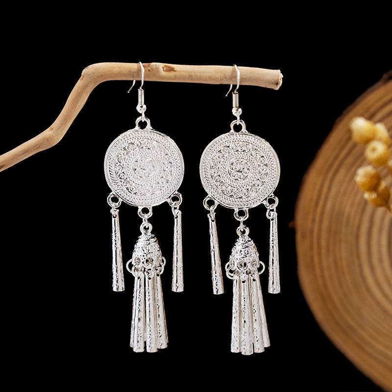 Bohemian Long Tassel Retro Ethnic Style Earrings