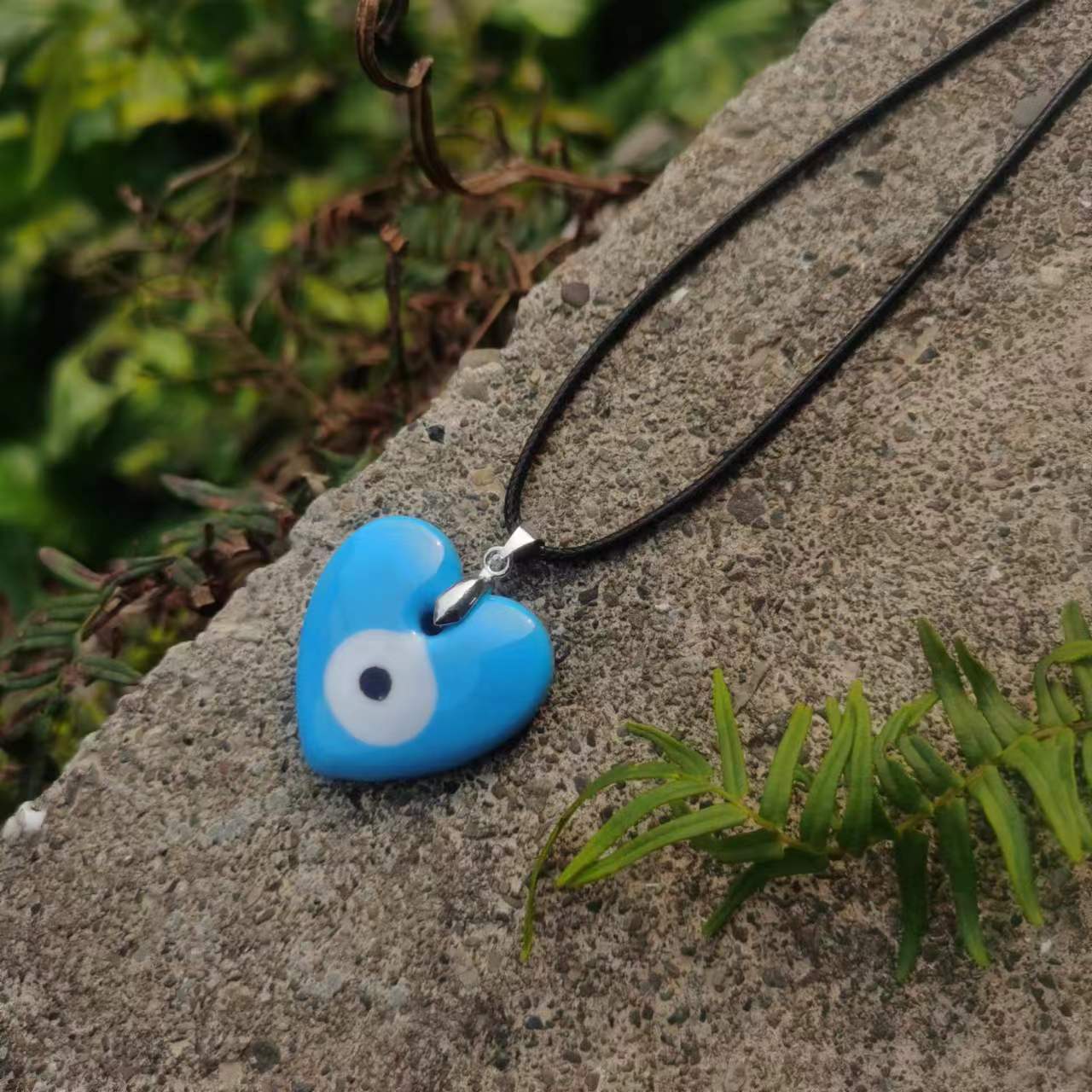 Black Rope Turkish Blue Eye Exquisite Necklace