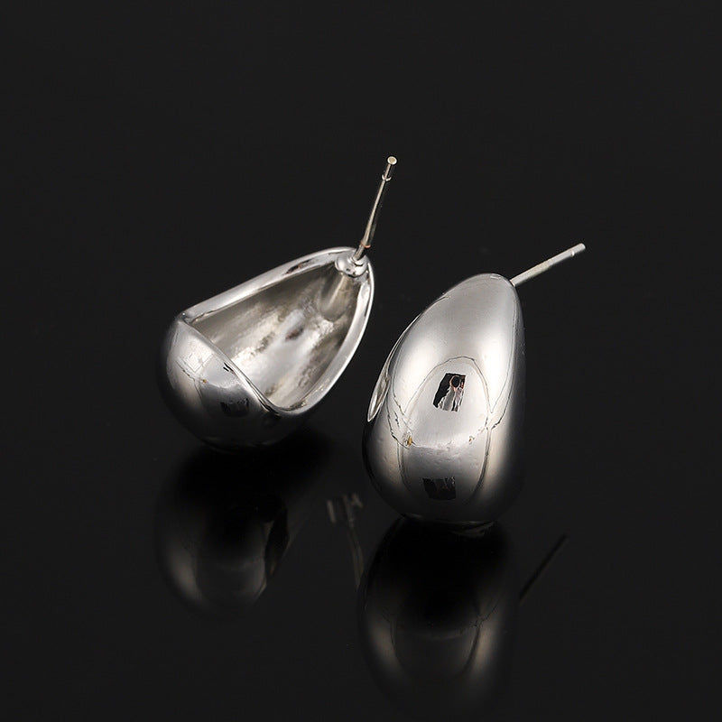 Mosquito Coil Cold Style Metal Water Drop Simple Ear Clip