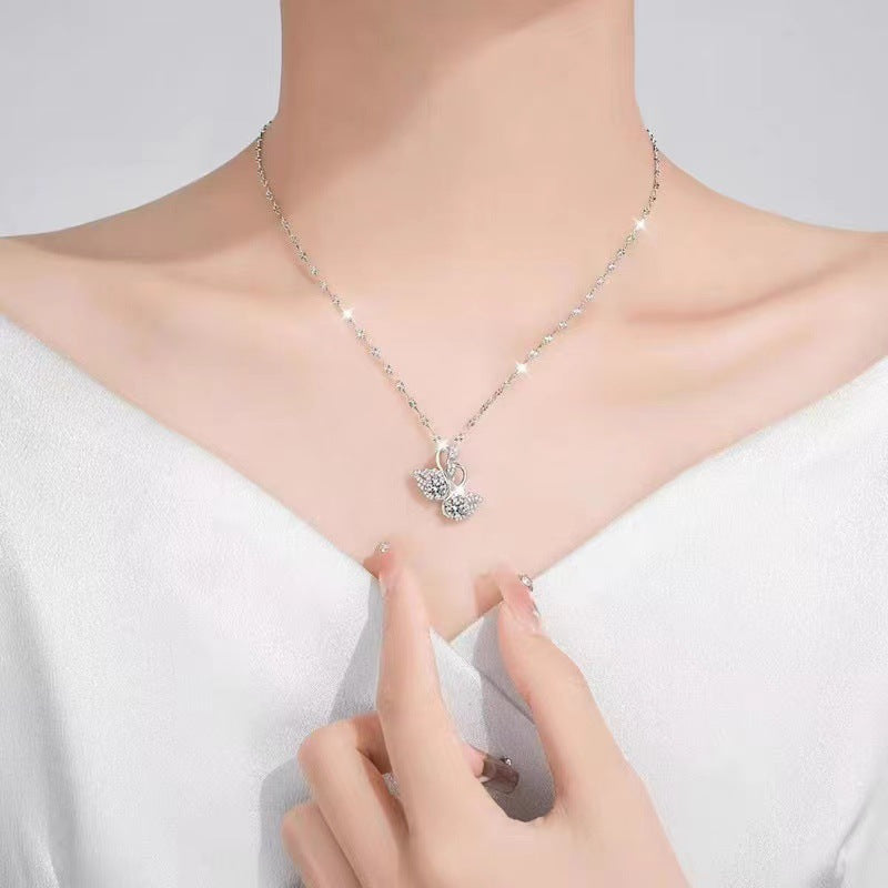 Design High-grade Zircon Clavicle Chain Gifts For Pendants