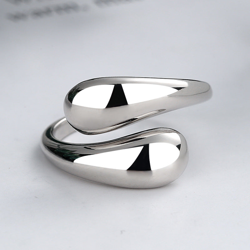 Women's Water Drop Design Cold Style Simple Rings