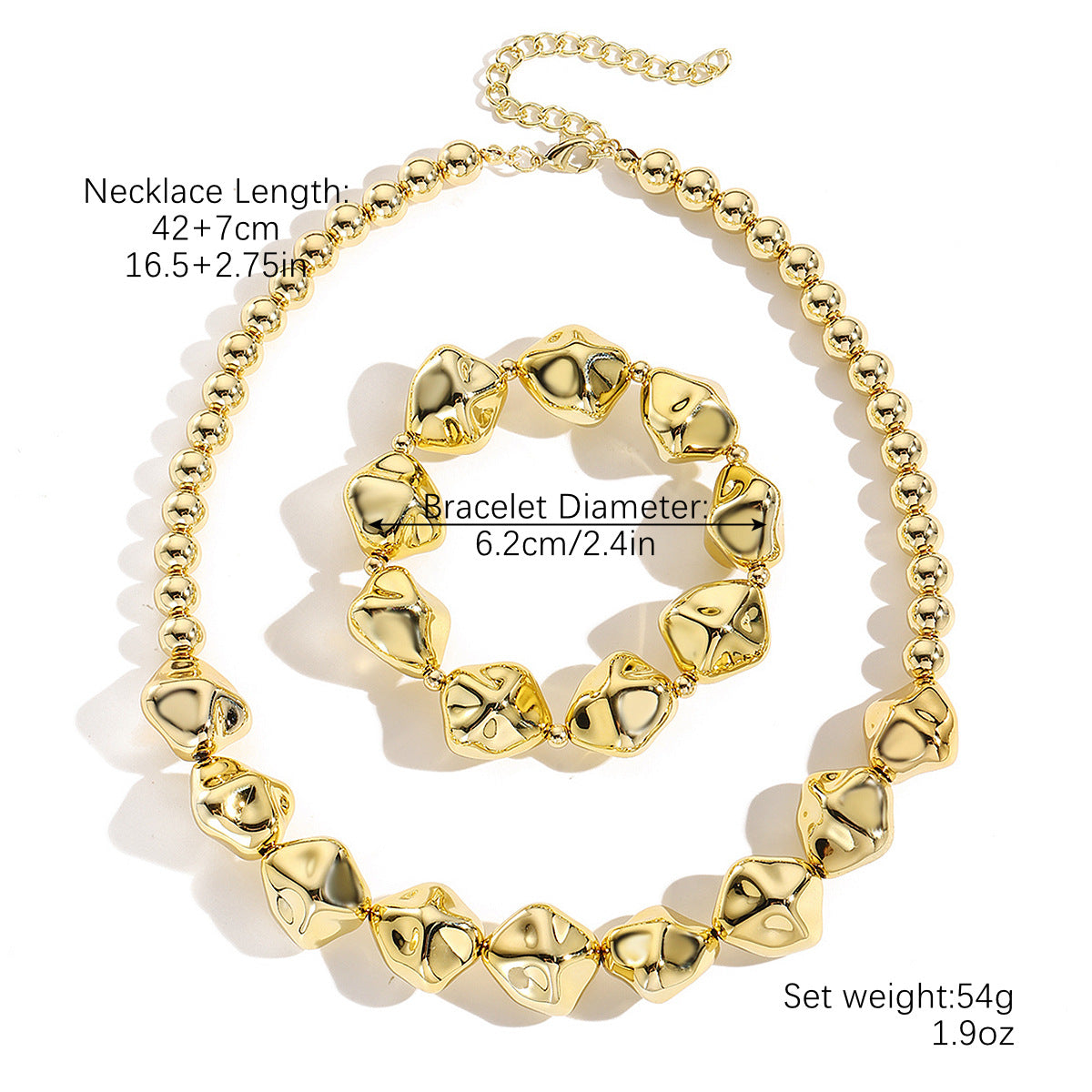 Acrylic Suite Exaggerated Hip Hop Cool Single Layer Leopard Jewelry Set