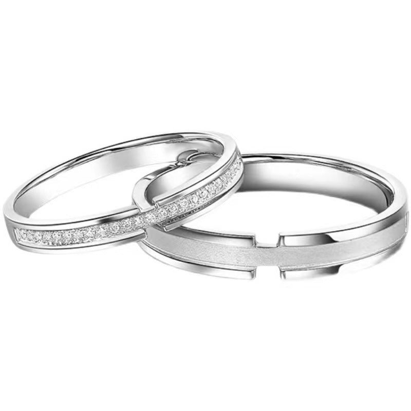 Women's & Men's Pair Design Light Luxury Gift For Confession Girlfriend Rings