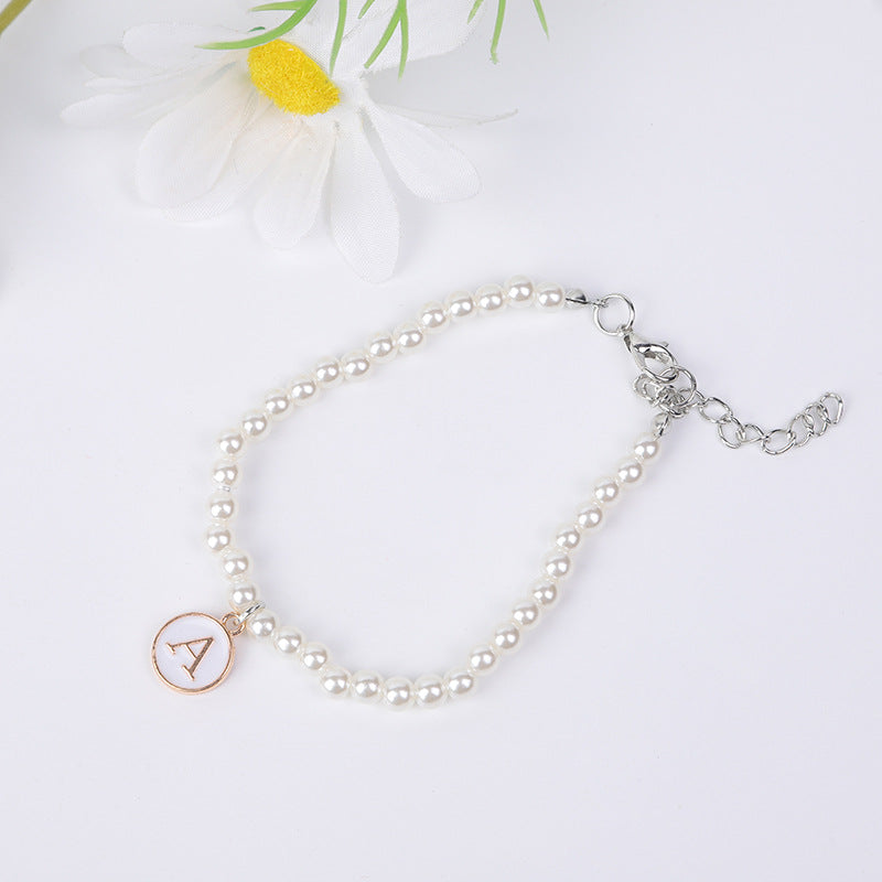 Bracelets femme simple perle anglais votre nom