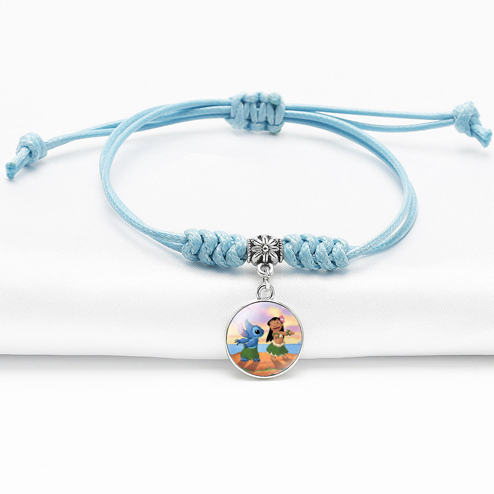 Blaue Cartoon-Dorje-Knoten-Armbänder mit Sternstich