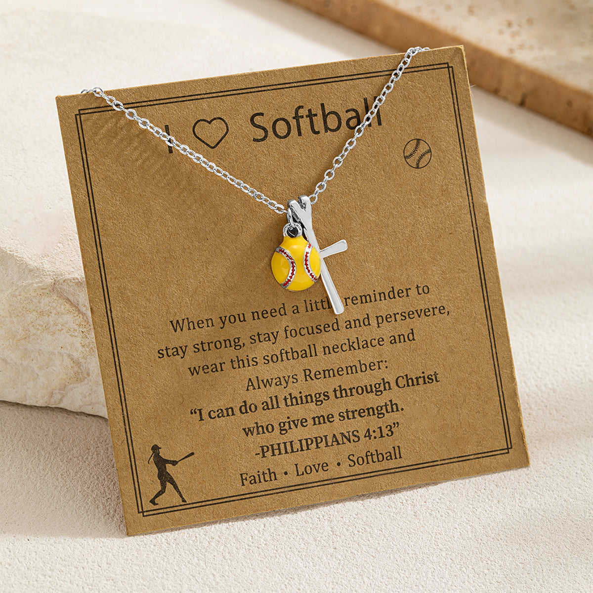 Sports Style Card Alloy Love Cross Basketball Necklaces