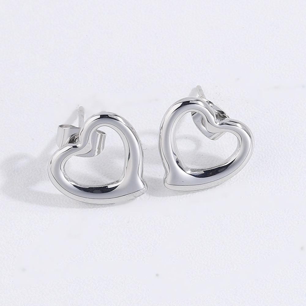 Women's Titanium Steel No Fading Simple Fashion Stainless Love Jewelry Set