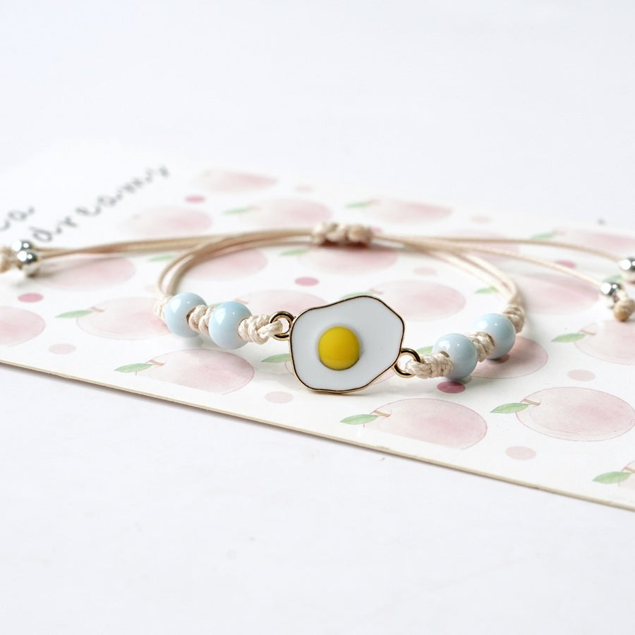 Mori Poached Egg Girlfriends Couple Pair Bracelets