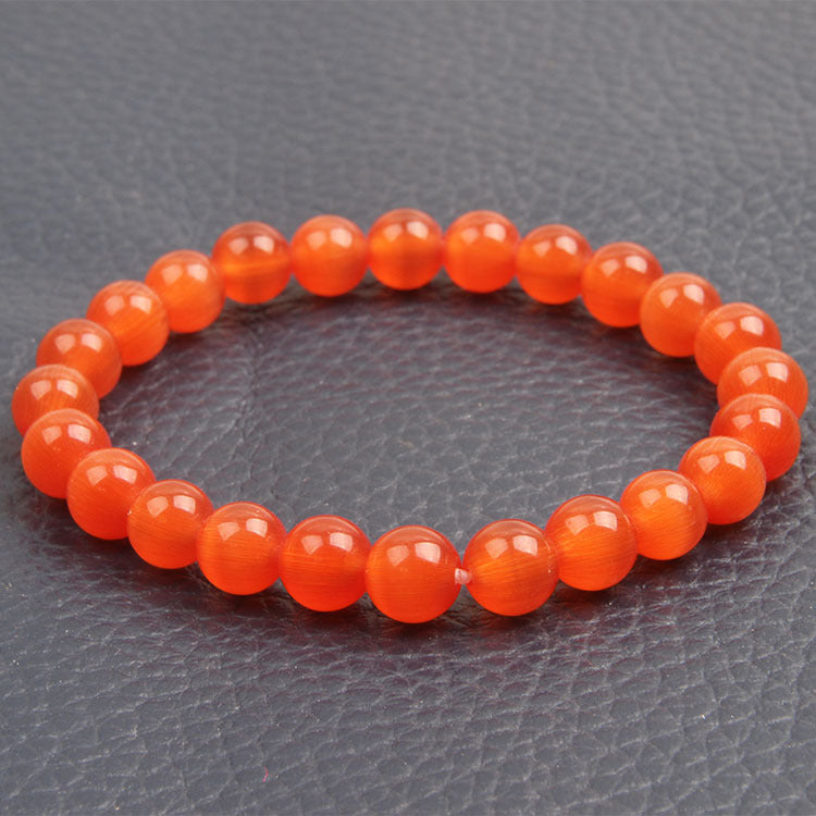 Men's Eye Round Beads Lucky Lady Fresh Simple Bracelet