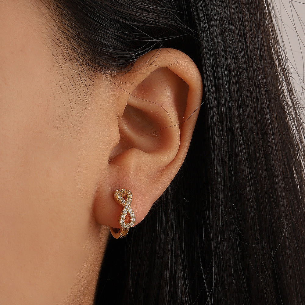 Korean Style Fashion Temperament Digital Personalized Creative Earrings
