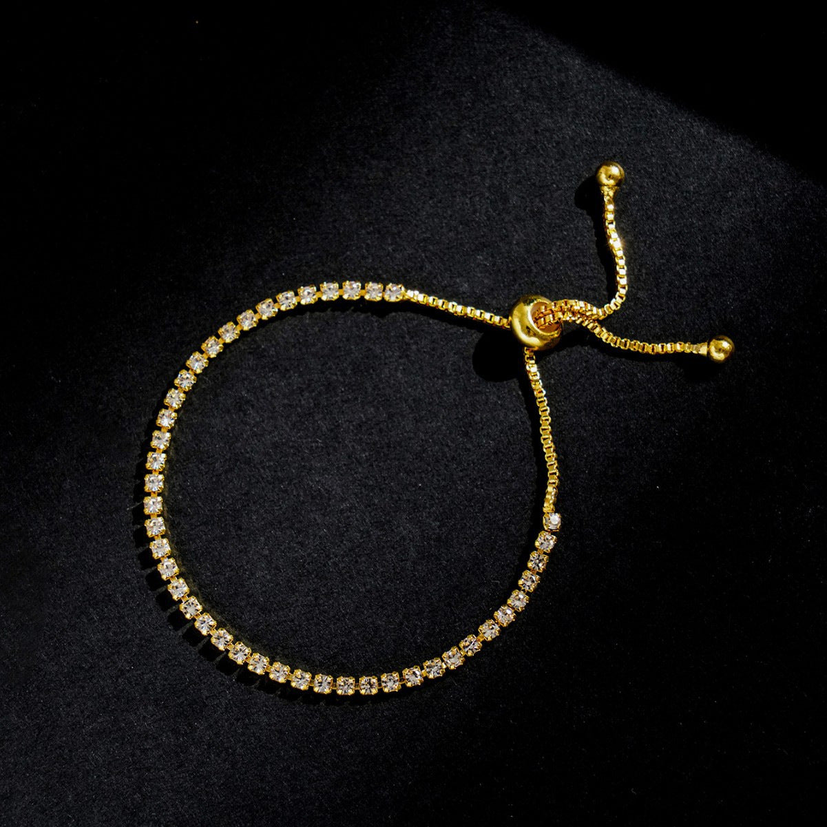 High-grade Gang Drill Simple Adjustable Fashionable Elegant Light Bracelet