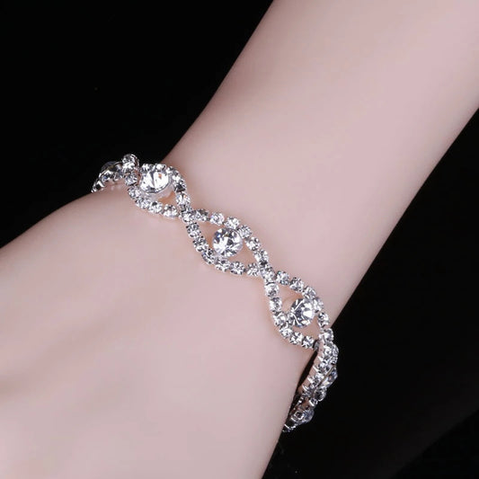 Koreanische Mode-Strass-einfache quadratische Ornament-Armbänder