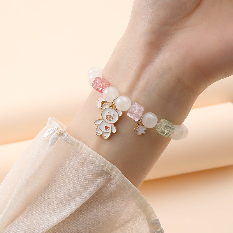 Commodity Ornament Korean Style Fresh Sweet Clow Crystal Bracelets