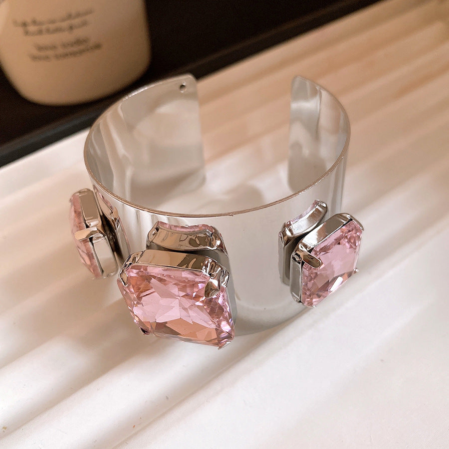Women's Square Open-ended Retro Exquisite Fashionable Simple Elegant Light Luxury High-grade Bracelets