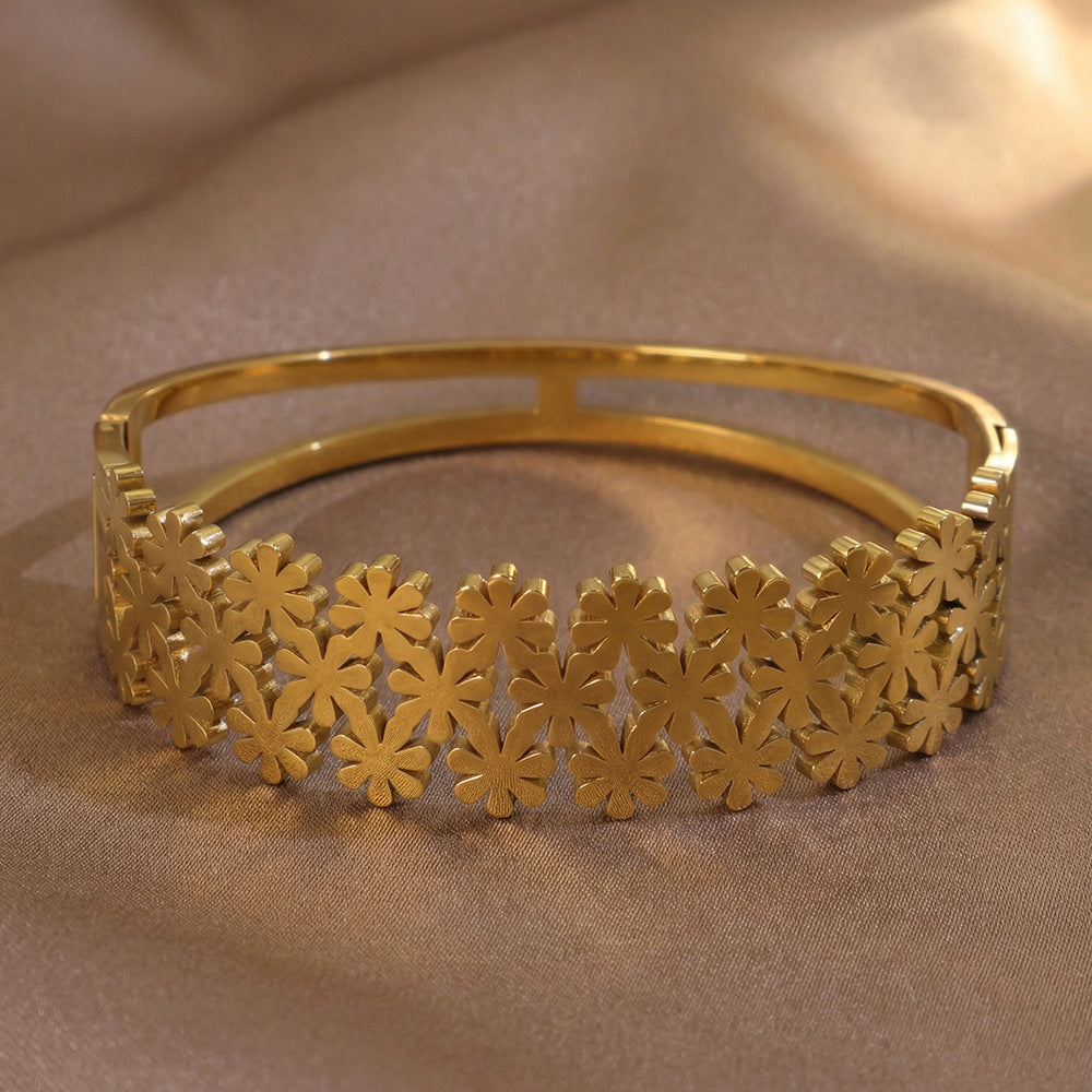 Steel Female Niche Design Light Luxury Stainless High Sense Elegant Bracelet