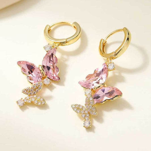 High-grade Double Butterfly Super Refined Grace Minority Earrings