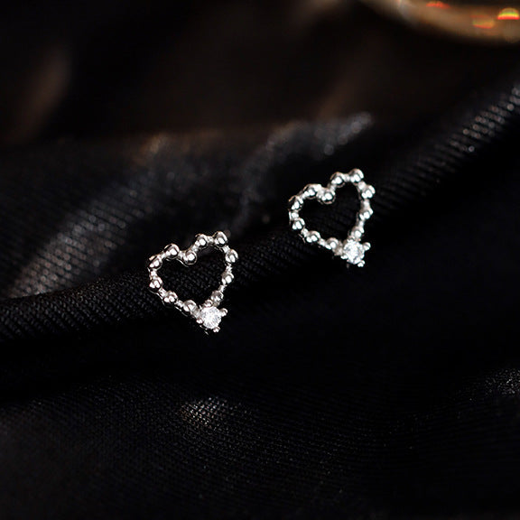 Round Beads Love Heart For Small Refined Rings