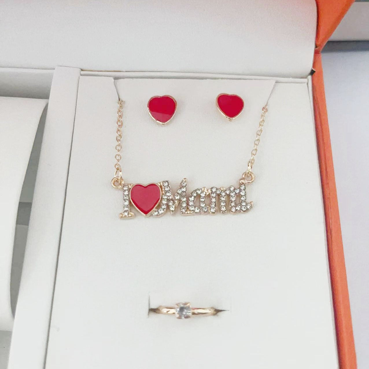 Women's Elegant Mother's Day Letter Red Dripping Pendants