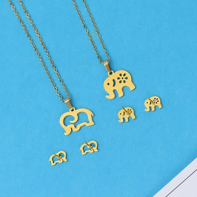 Butterfly Unicorn Sweet Personality Simple Stainless Steel Necklaces