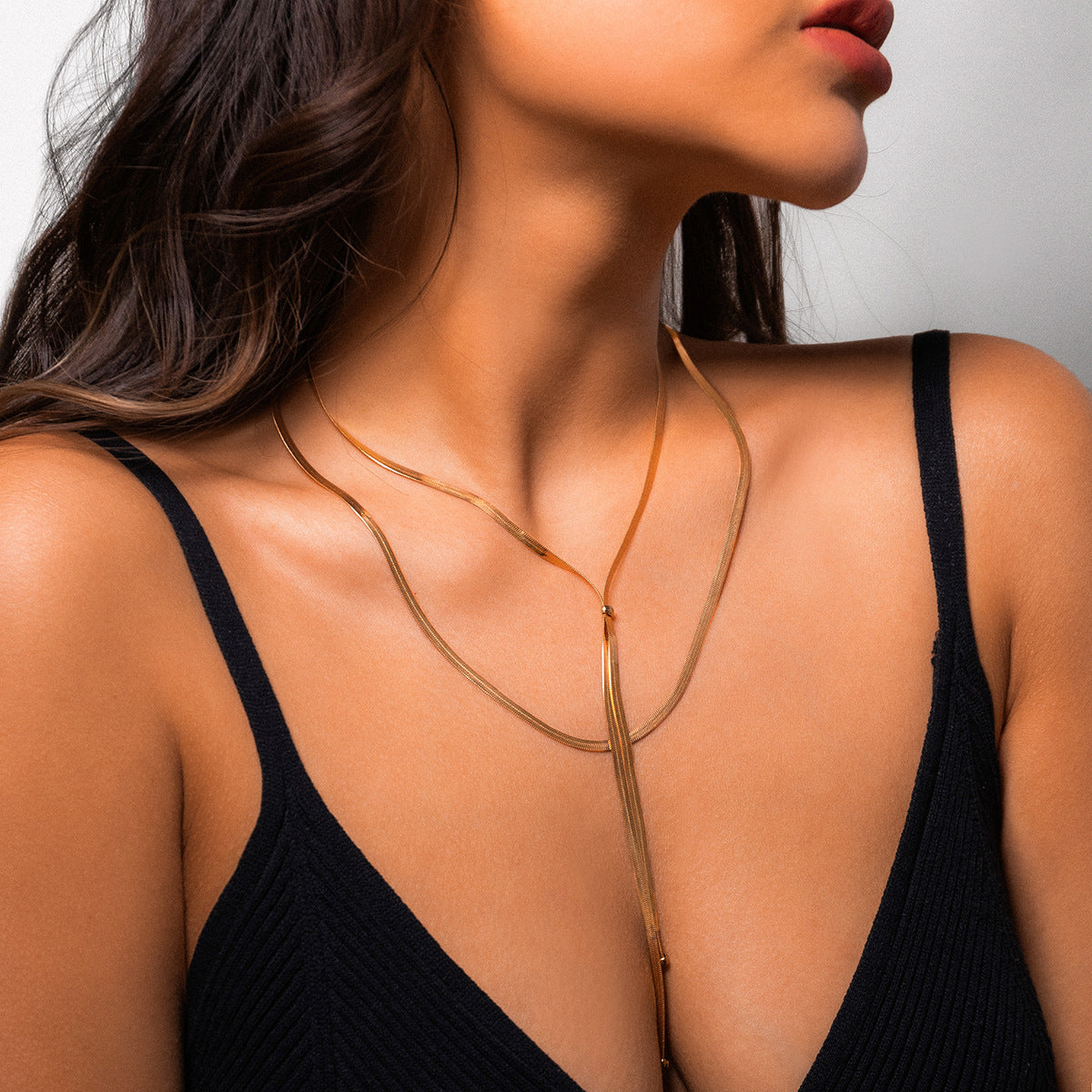 Snake Bone Chain Cold Style Design Necklaces