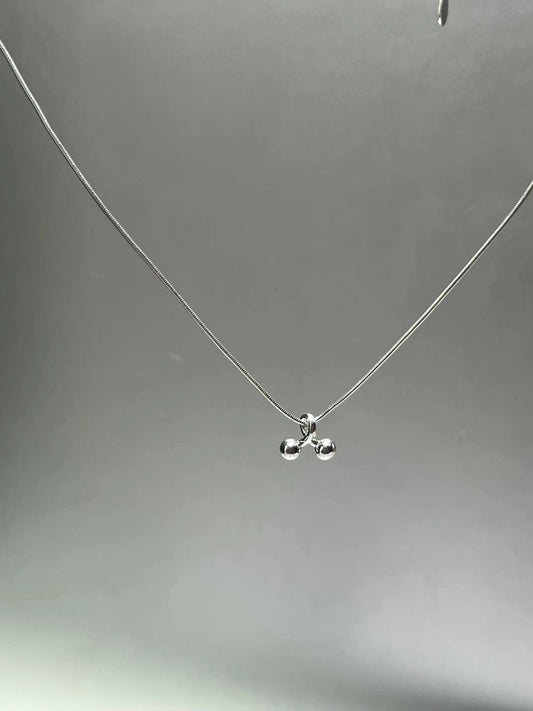 Design Sterling Sier Handmade Small Cherry Necklaces