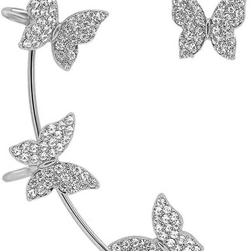 Butterfly No Piercing Hooks Female Light Luxury Temperament Design High Ear Clip