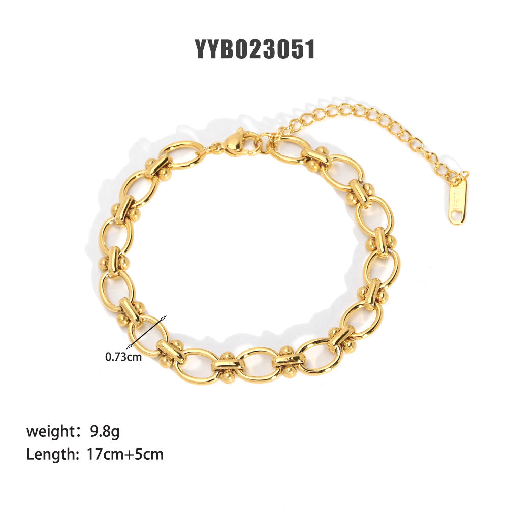 Cuban Link Chain Like Flat Snake Bracelets