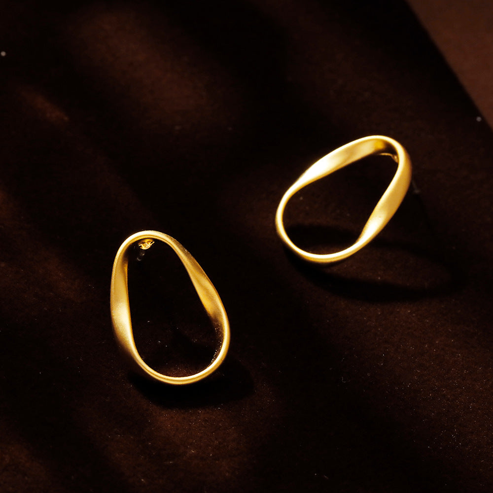 Geometric Female Niche Matte Stylish Simple Earrings